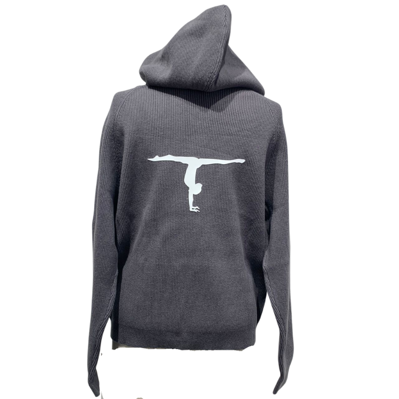 hooded cardigan