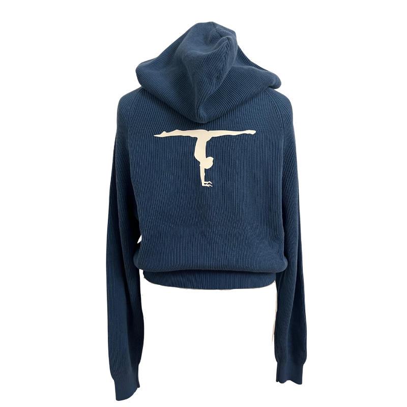 hooded cardigan